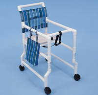 Side View Healthline Medical 16" Small Walker for Petite Seniors – Lightweight, Adjustable, and Durable Mobility Aid 