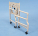 Travel Friendly Healthline Medical 18" Folding Shower Chair Portable, Rust-Proof PVC Commode Chair for Travel and Small Bathrooms