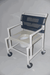 Safe Healthline Medical 24" Shower Commode Chair - Extended Front Heavy-Duty Shower Commode Chair Bariatric-Friendly and 400 lb Capacity