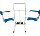 Back View Healthline Medical 4-in-1 Electric Lift Shower Commode Transfer Chair Durable, Comfortable and Adjustable for Easy Transfers and Hygiene Care