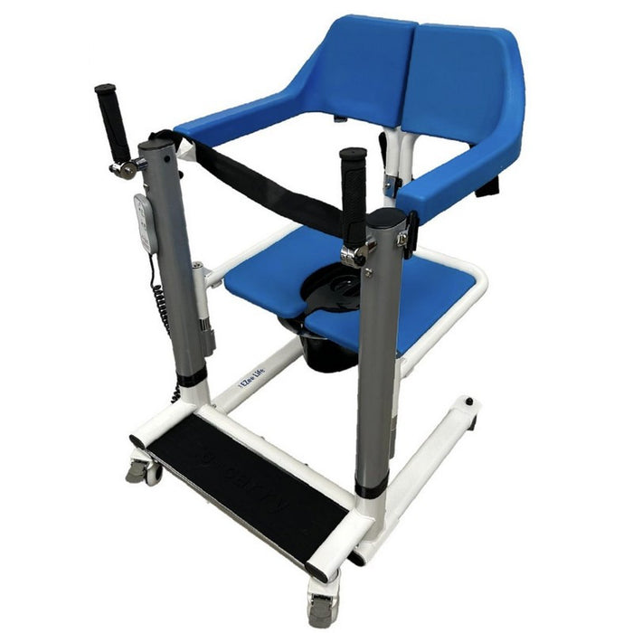 High Quality Healthline Medical 4-in-1 Electric Lift Shower Commode Transfer Chair Durable, Comfortable and Adjustable for Easy Transfers and Hygiene Care