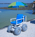 Balloon Wheels Healthline Medical All-Terrain Beach Wheelchair: Navigate Sand, Salt, and Sun with Ease