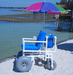 Swivel Wheels Healthline Medical All-Terrain Beach Wheelchair: Navigate Sand, Salt, and Sun with Ease
