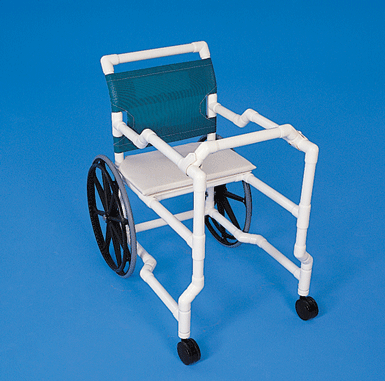Front Side View Healthline Medical Combination Walker Durable, No-Rust PVC Mobility Aid for Wheelchair and Walker Use