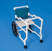 Front Side View Healthline Medical Combination Walker Durable, No-Rust PVC Mobility Aid for Wheelchair and Walker Use