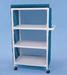 Reliable Healthline Medical PVC Linen Cart with Cover Durable 32" x 20" Shelves for Healthcare Facilities