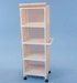 Durable Healthline Medical PVC Linen Cart with Cover Durable 24" x 20" Healthcare Laundry and Towel Storage Cart