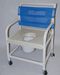 Blue Healthline Medical Standard 24″ Wide Vacuum-Formed Seat Shower and Toilet Chair Extra-Wide, Waterproof, Rust-Proof, Durable Comfort Seat for Safe Bathing