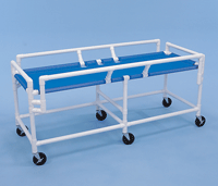 Clean Healthline Medical Transport Shower Gurney Heavy-Duty, Lightweight PVC Frame for Safe Patient Transfers and Hygiene Procedures in Healthcare Settings