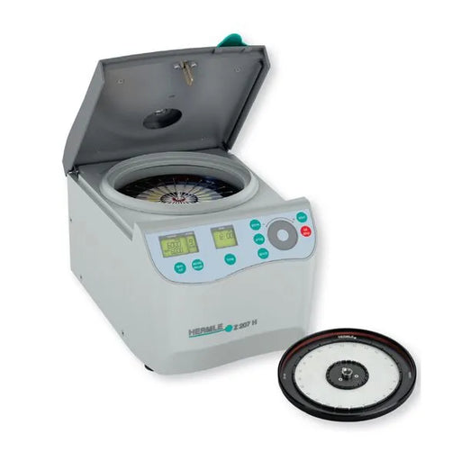 Hermle Z207 H Compact Hematocrit Centrifuge With Capillaries Hematocrit And Control Panel View