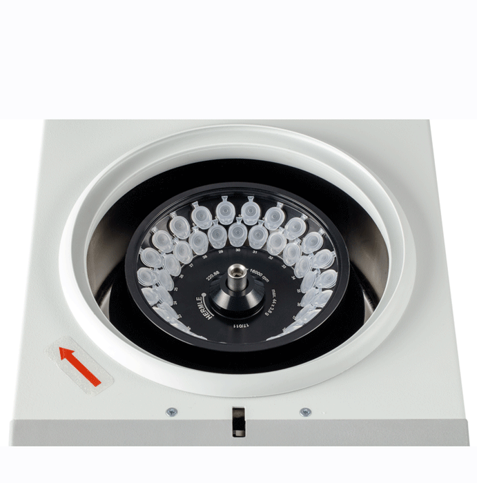 Hermle Z216 MK Refrigerated Microcentrifuge 44 Rotor View