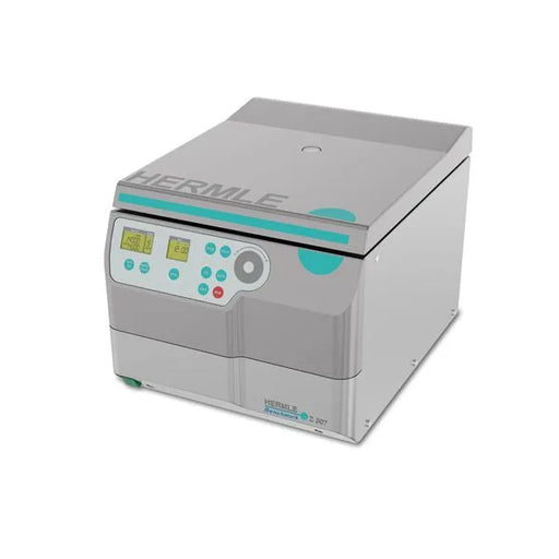 Hermle Z307 Universal Centrifuge Closed Lid With Control Panel Left Side View