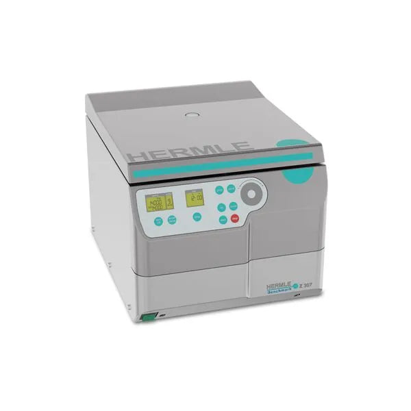 Hermle Z307 Universal Centrifuge Closed Lid With Control Panel Right Side View