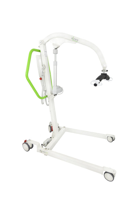 Side View Human Care  Alzaro Floor Patient Lift Sturdy, Adjustable, and Easy-to-Use Floor Lift for Home and Facility Care