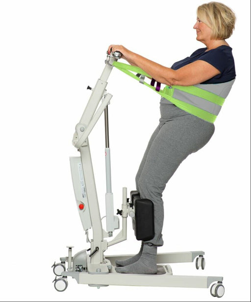 Side Profile Human Care Single Patient Use Loop Back Belt for Sit-to-Stand Patient Transfers and Hygiene Control