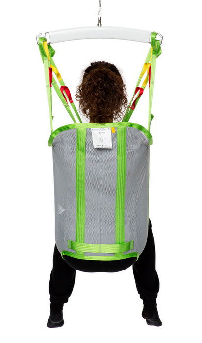 Back Details Human Care Bath Sling for Safe Bathing Transfers Shoulder-High Support for Users with Limited Trunk Stability