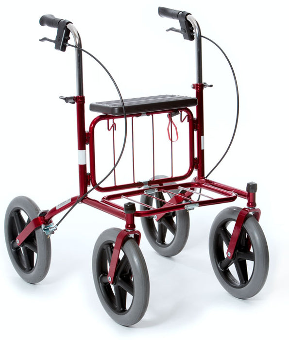 Durable Human Care Carl Oskar 72 Reinforced Black Rollator Ultimate Stability, Comfort, and Versatility for All Users