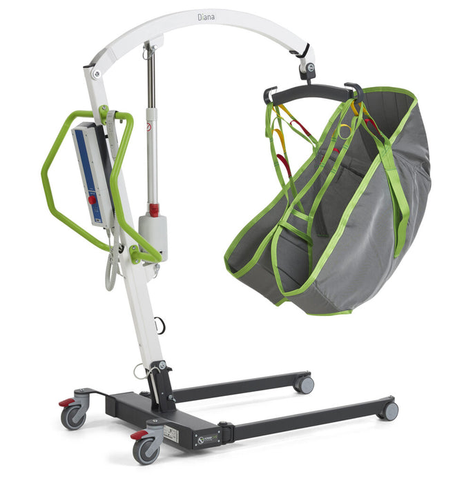 Mobility Aid Human Care Diana II Patient Lift with Foldable Frame for Safe Transfers in Small Spaces