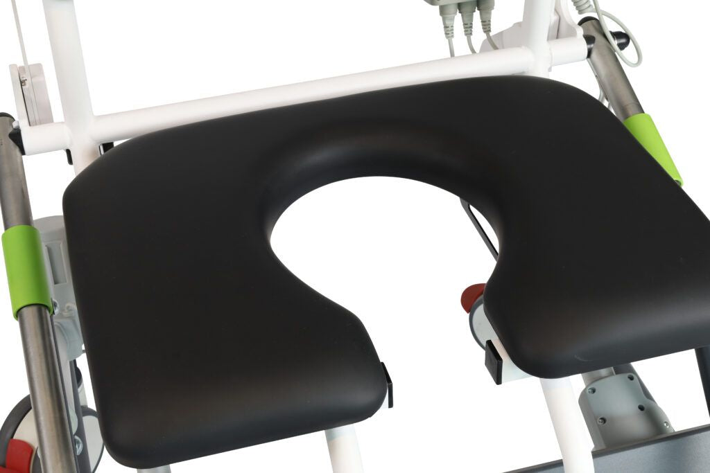 Seat Open Human Care Dolphin II Plus Shower Chair for Safe, Comfortable, and Ergonomic Hygiene Support