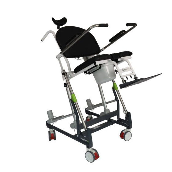 Upward View Human Care Dolphin II Plus Shower Chair for Safe, Comfortable, and Ergonomic Hygiene Support