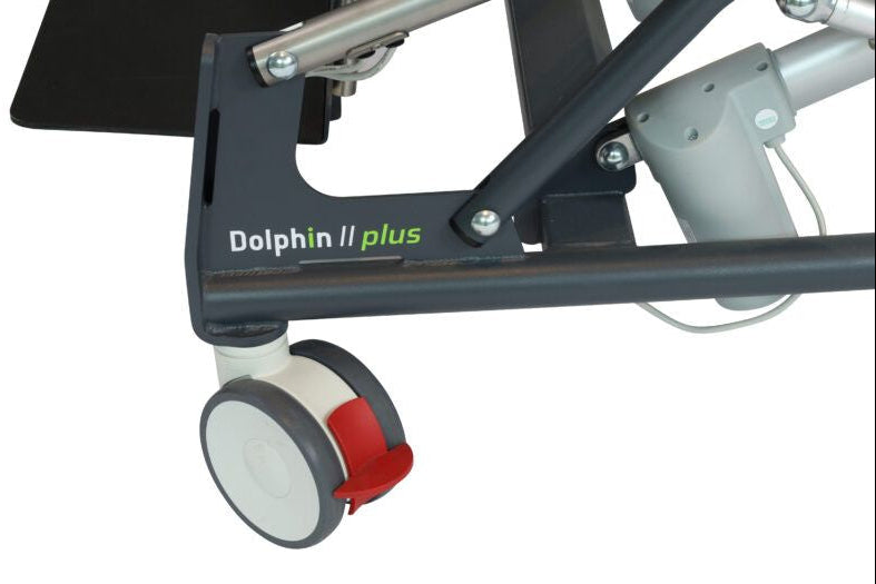 Wheels Human Care Dolphin II Plus Shower Chair for Safe, Comfortable, and Ergonomic Hygiene Support