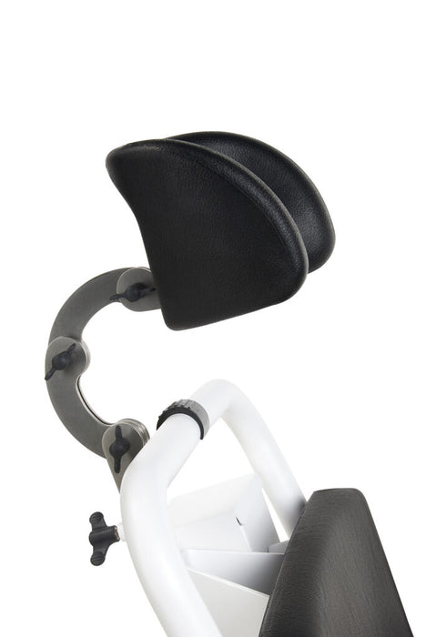 Head Rest Human Care Dolphin II Shower Chair Electric Height-Adjustable Tilting Shower and Commode Chair for Ergonomic, Safe Personal Care