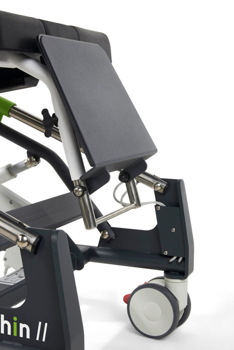 Reclining Human Care Dolphin II Shower Chair Electric Height-Adjustable Tilting Shower and Commode Chair for Ergonomic, Safe Personal Care