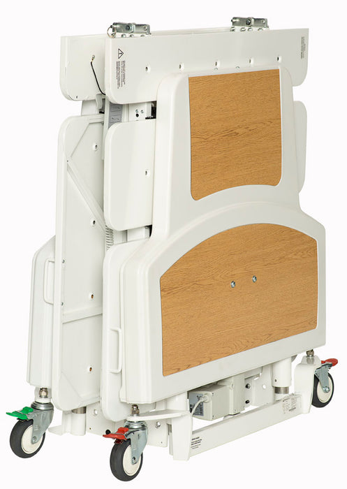 Folded Human Care FloorLine LTC Hospital-Style Bed for Home Care and Long-Term Care with Low-Fall Safety Design