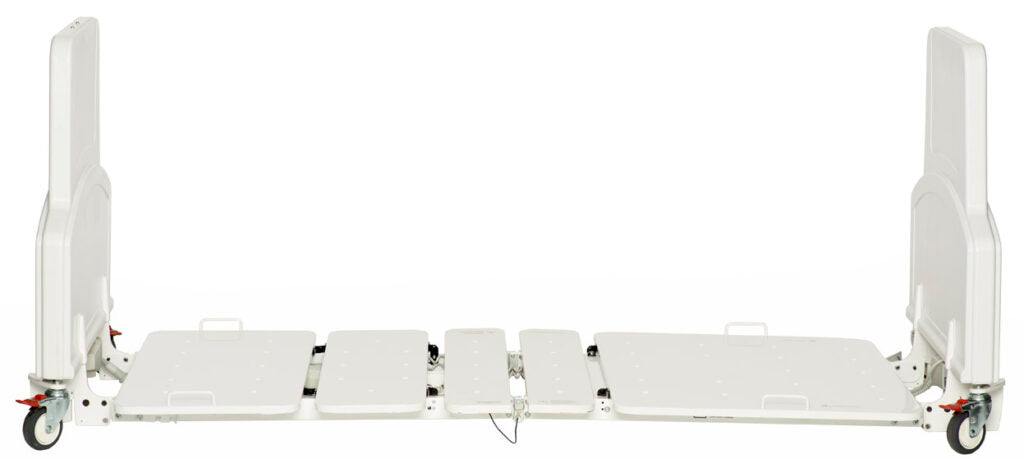 Medical Bed Human Care FloorLine LTC Hospital-Style Bed for Home Care and Long-Term Care with Low-Fall Safety Design