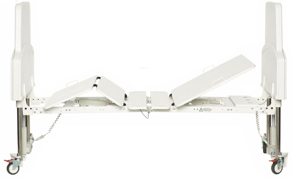 Adjustable Human Care FloorLine LTC Hospital-Style Bed for Home Care and Long-Term Care with Low-Fall Safety Desig