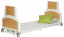 Wooden Human Care FloorLine LTC Hospital-Style Bed for Home Care and Long-Term Care with Low-Fall Safety Design