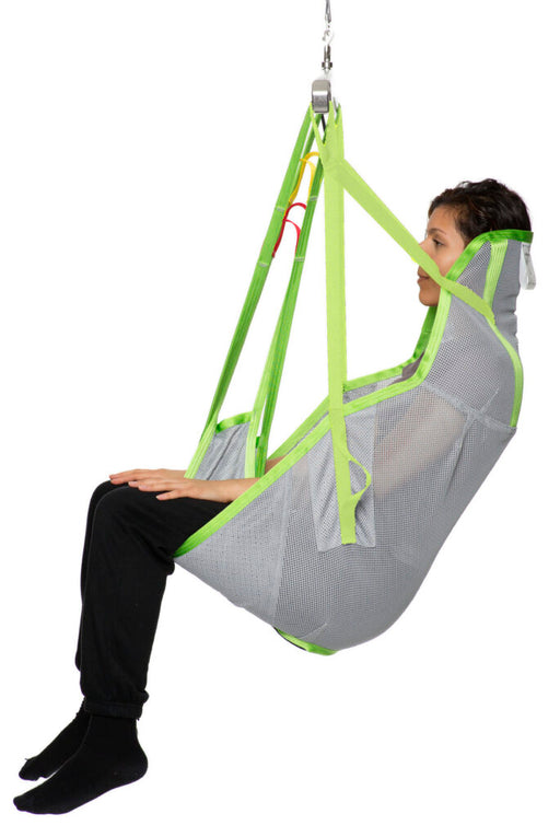 Reliable Human Care Full Body Sling Net with High Back and Head Support Safe and Comfortable Patient Transfers