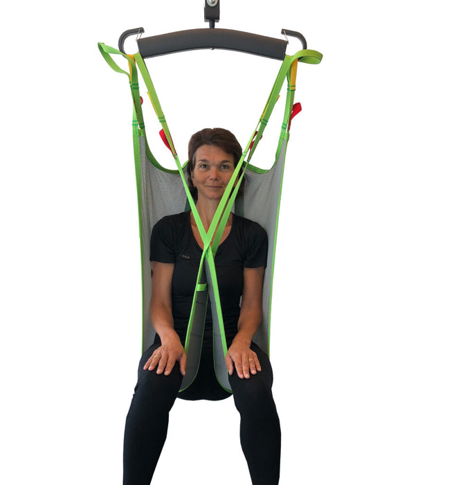 Front Details Human Care High Basic Patient Lift Sling with Head and Neck Support for Safe, Comfortable Transfers