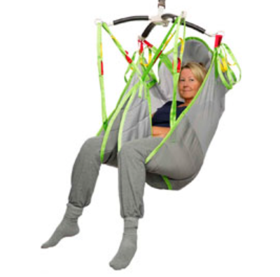 Comfortable Human Care Highback Plusline Bariatric Patient Lift Sling High-Back Support, Reinforced Leg and Head Support