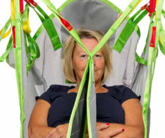 Bariatric Human Care Highback Plusline Bariatric Patient Lift Sling High-Back Support, Reinforced Leg and Head Support