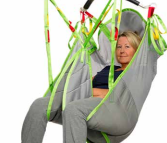 Durable Human Care Highback Plusline Bariatric Patient Lift Sling High-Back Support, Reinforced Leg and Head Support