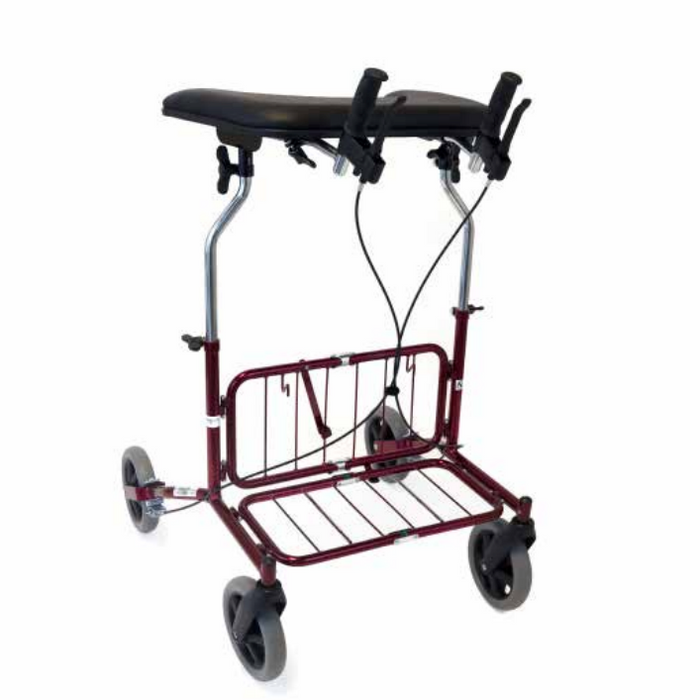 Side Profile Human Care Rebel TW 67 Standard Rollator with Table Pad Stable, Easy-Maneuvering Mobility Support for Indoor and Outdoor Use