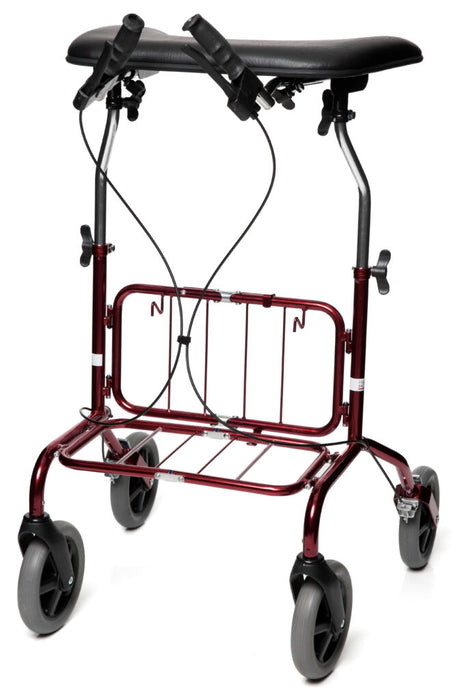 Lightweight Human Care Rebel TW 67 Standard Rollator with Table Pad Stable, Easy-Maneuvering Mobility Support for Indoor and Outdoor Use 