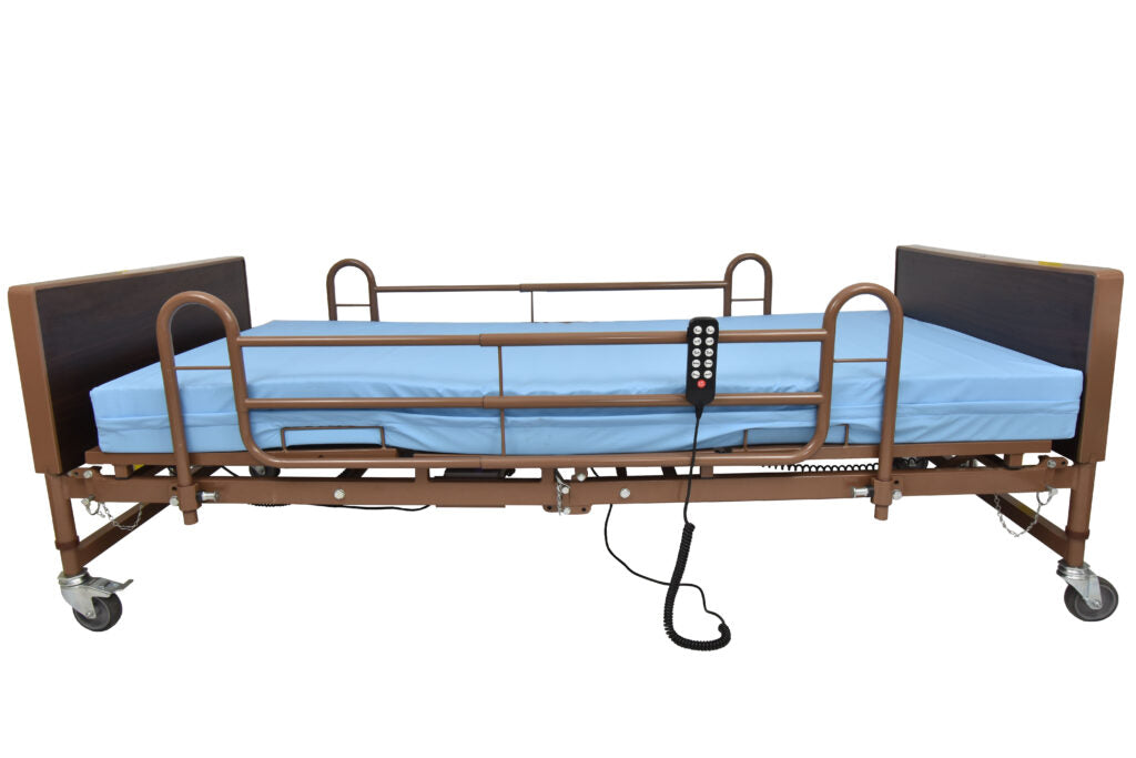 Flat Bed Human Care Standard Homecare Bed with Quiet Electric Motors and Stable Steel Platform
