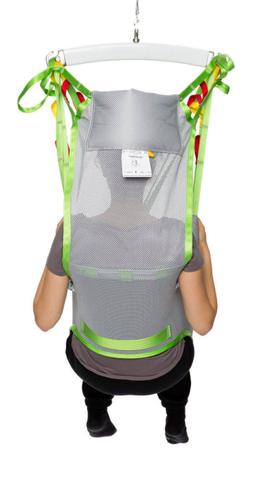 Back View Human Care Toileting Sling in Breathable Polyester Net for Secure, Comfortable Transfers and Easy Dressing Undressing