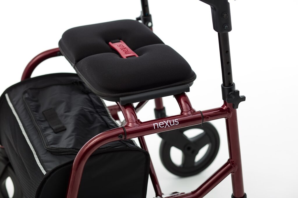 High Quality Human Care neXus 3 Rollator Lightweight, Ergonomic Mobility Aid with Cross-Folding Frame, Adjustable Sizes, and Durable Wheels
