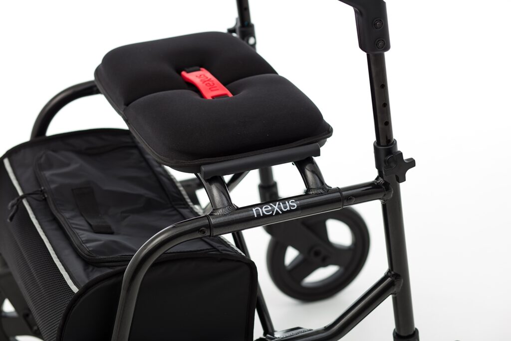 Chair Human Care neXus 3 Rollator Lightweight, Ergonomic Mobility Aid with Cross-Folding Frame, Adjustable Sizes, and Durable Wheels