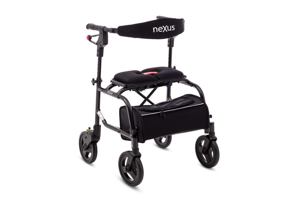 Durable Human Care neXus 3 Rollator Lightweight, Ergonomic Mobility Aid with Cross-Folding Frame, Adjustable Sizes, and Durable Wheels
