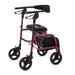 Side Profile Human Care neXus 3 Rollator Lightweight, Ergonomic Mobility Aid with Cross-Folding Frame, Adjustable Sizes, and Durable Wheels