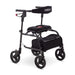 Black Human Care neXus 3 Rollator Lightweight, Ergonomic Mobility Aid with Cross-Folding Frame, Adjustable Sizes, and Durable Wheels
