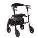 Back View Human Care neXus 3 Rollator Lightweight, Ergonomic Mobility Aid with Cross-Folding Frame, Adjustable Sizes, and Durable Wheels