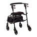 Sturdy Human Care neXus oNe 20 Black Rollator Slim, Cable-Free, and Easy-to-Fold Design for Superior Comfort and Mobility in Narrow Spaces