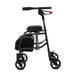 Side View Human Care neXus oNe 20 Black Rollator Slim, Cable-Free, and Easy-to-Fold Design for Superior Comfort and Mobility in Narrow Spaces