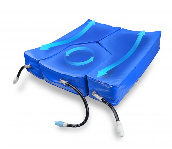 Immersus Airmersus Adjustable 3 Zone Seat Cushion With Blue Air Chambers View