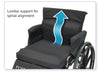 Immersus Posture-Mate WC Wheelchair Seat and Back Cushion for Standard Wheelchair With Lumbar Support Feature View